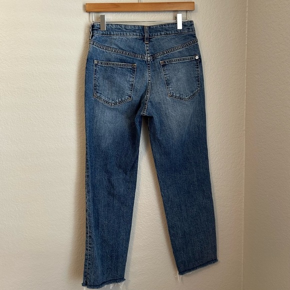 Pilcro x Anthropologie The Vintage Straight High Waisted Jeans, Size 27 Petite - Picture 4 of 11